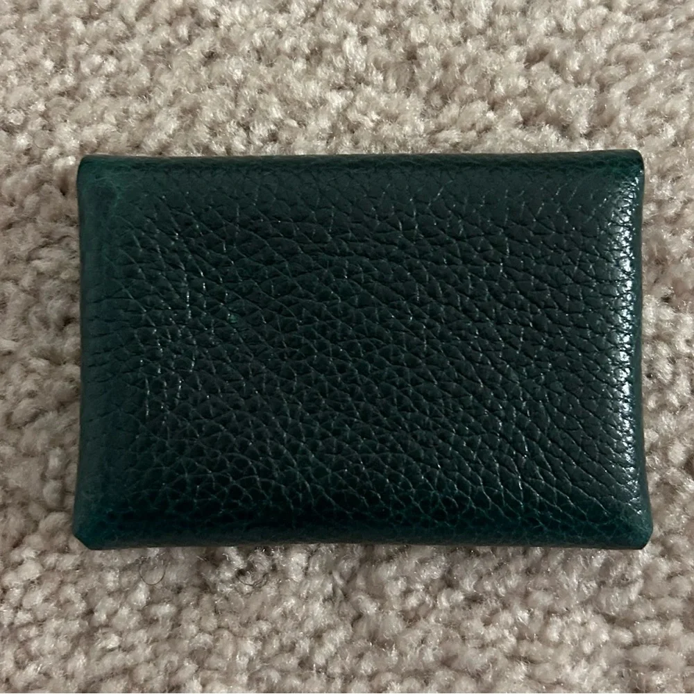 Portland Leather Goods mini daisy wallet in Forest Green - Picture 2 of 3